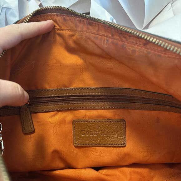 Cole Hann Pebble Leather Satchel Handbag - Picture 10 of 10